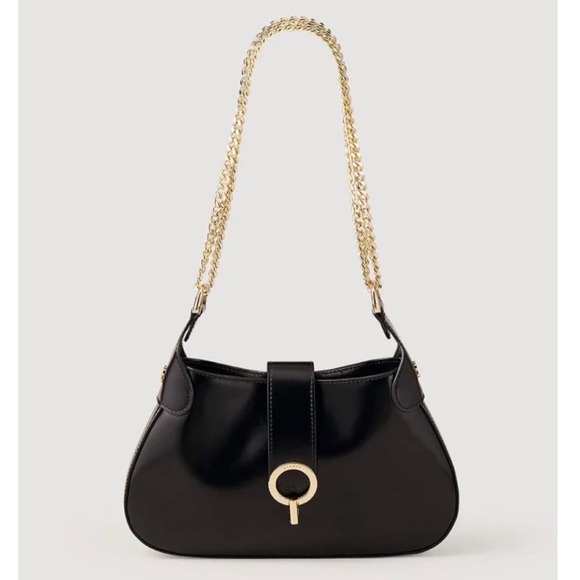 Sandro Handbags - Sandro Sweet Janet Chain Leather Shoulder Bag In Black NWT